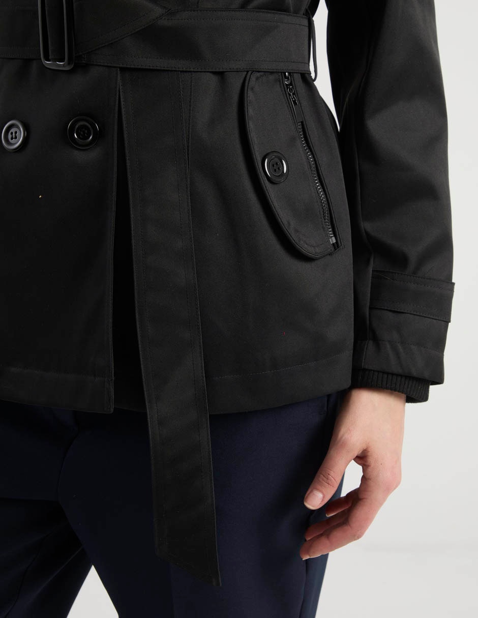 Gabardina con bolsillos para mujer 5