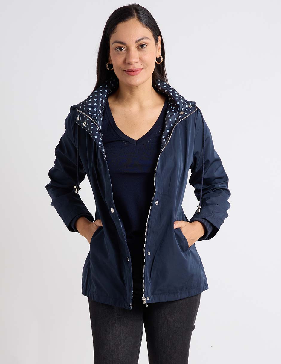 Gabardina con bolsillos para mujer