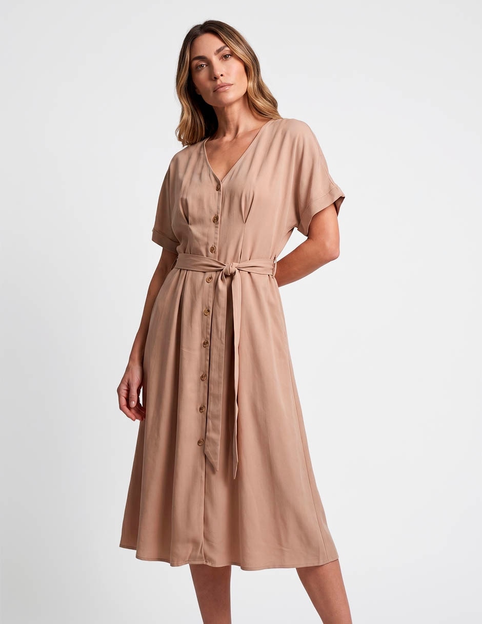 Vestido midi casual para mujer Vestido midi casual para mujer