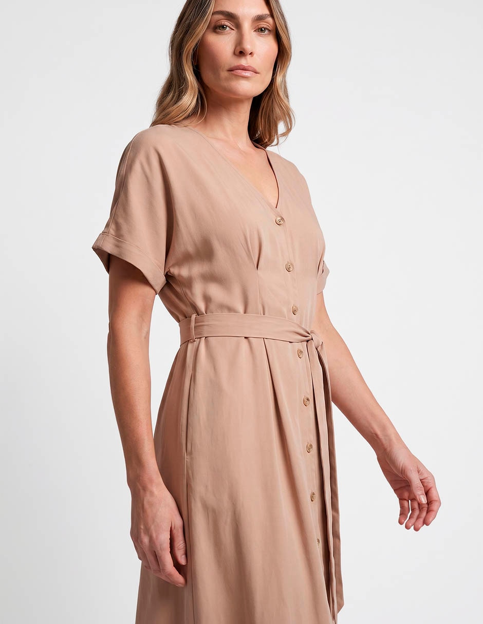 Vestido midi casual lieb para mujer