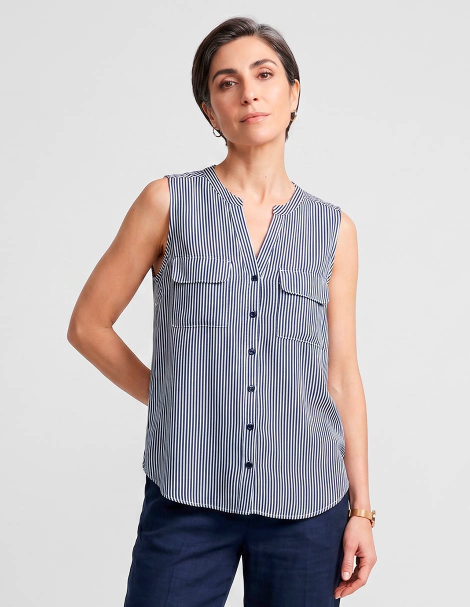 Blusa lieb sin manga para mujer