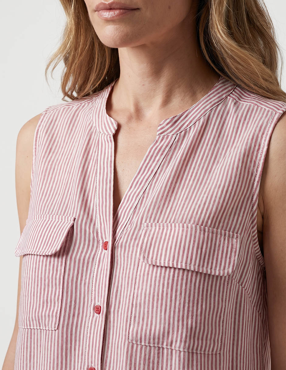 Blusa lieb sin manga para mujer