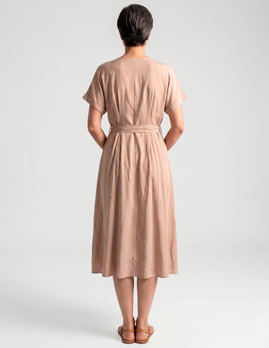 Vestido midi casual lieb para mujer