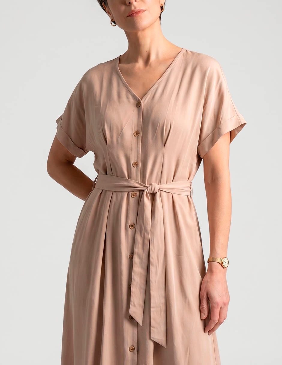 Vestido midi casual lieb para mujer