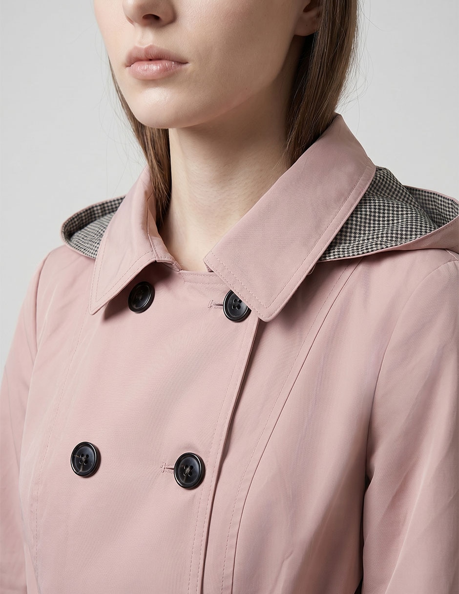 Gabardina No Con Capucha Para Mujer 2