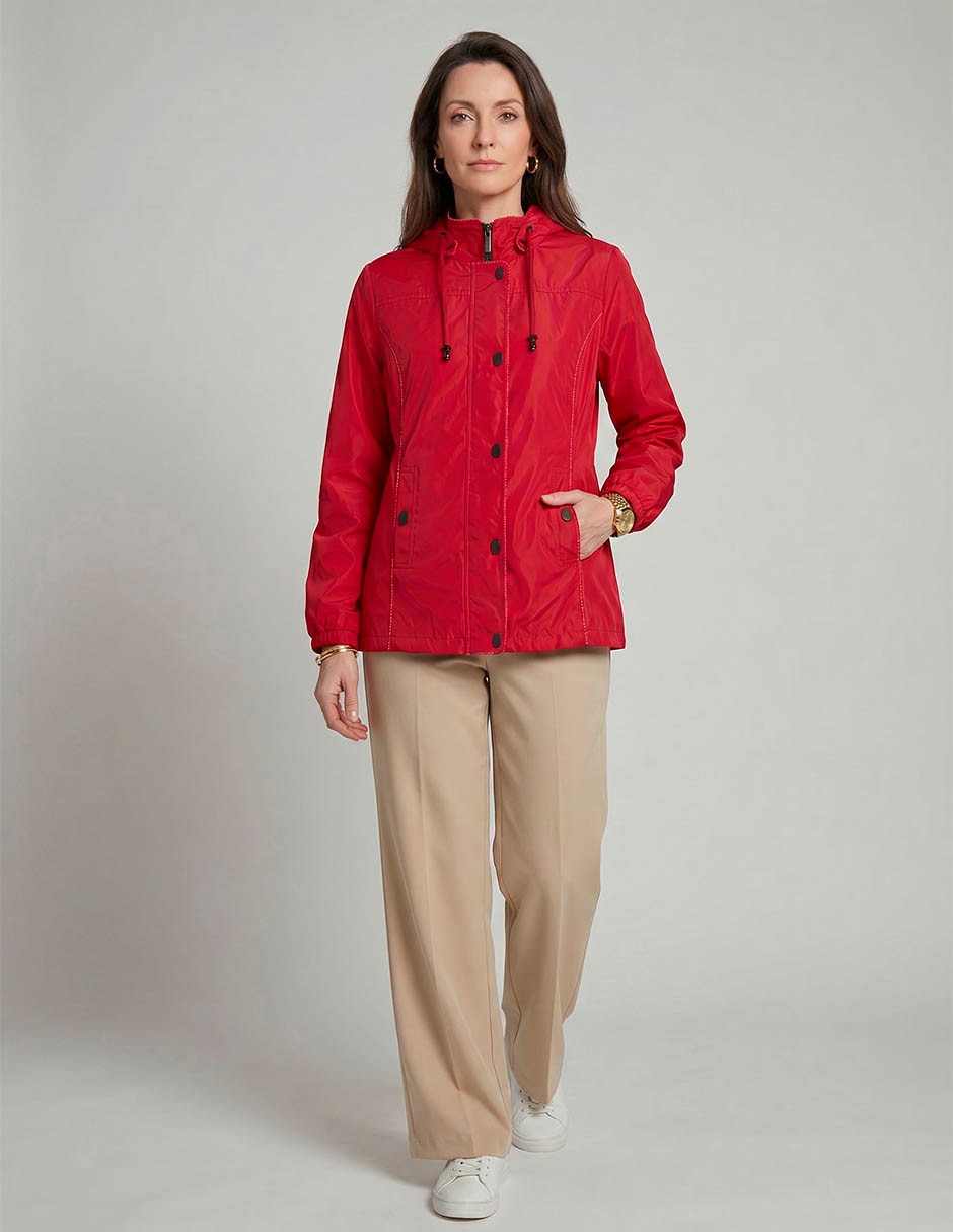 Gabardina No Con Capucha Davinchy Para Mujer