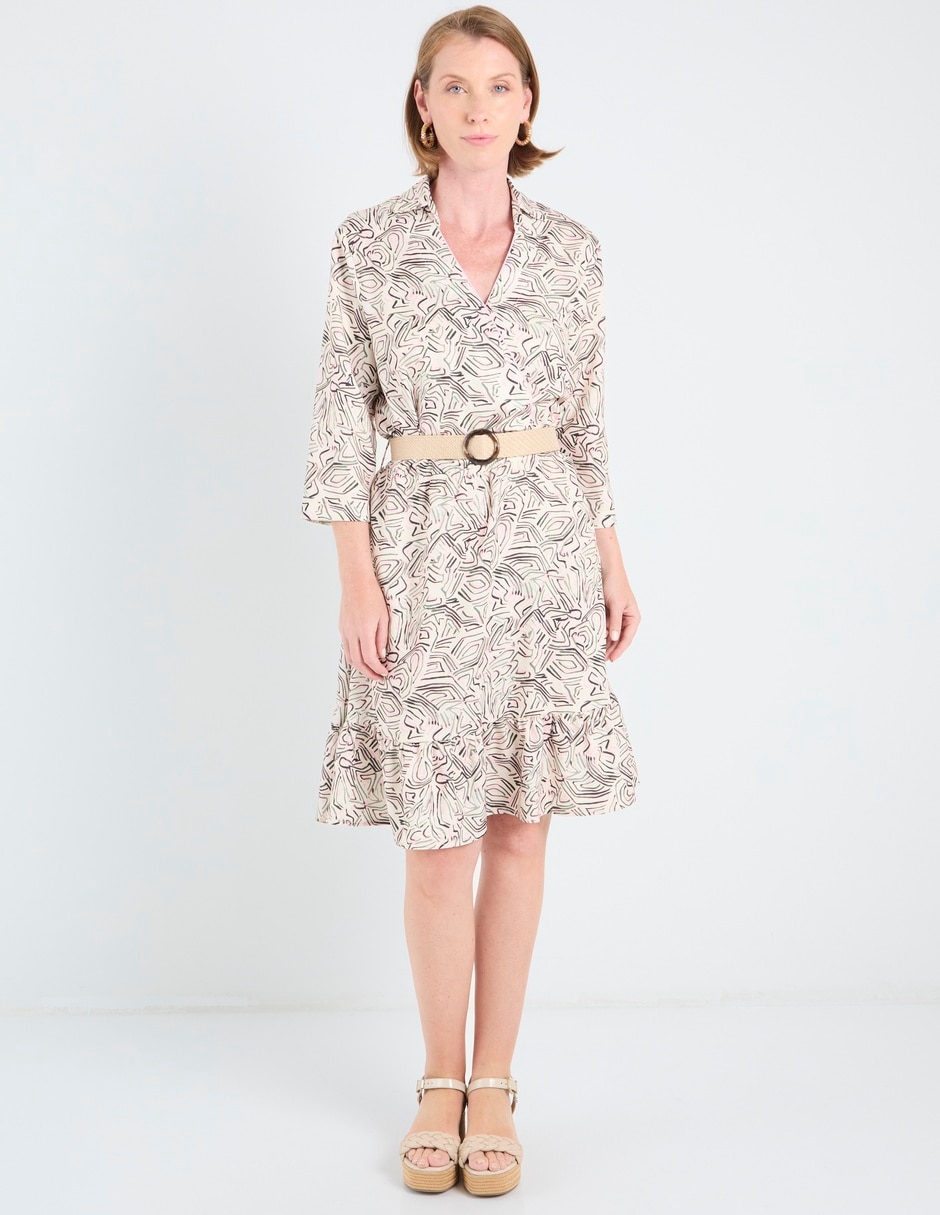 Vestido 3/4 casual delirium para mujer