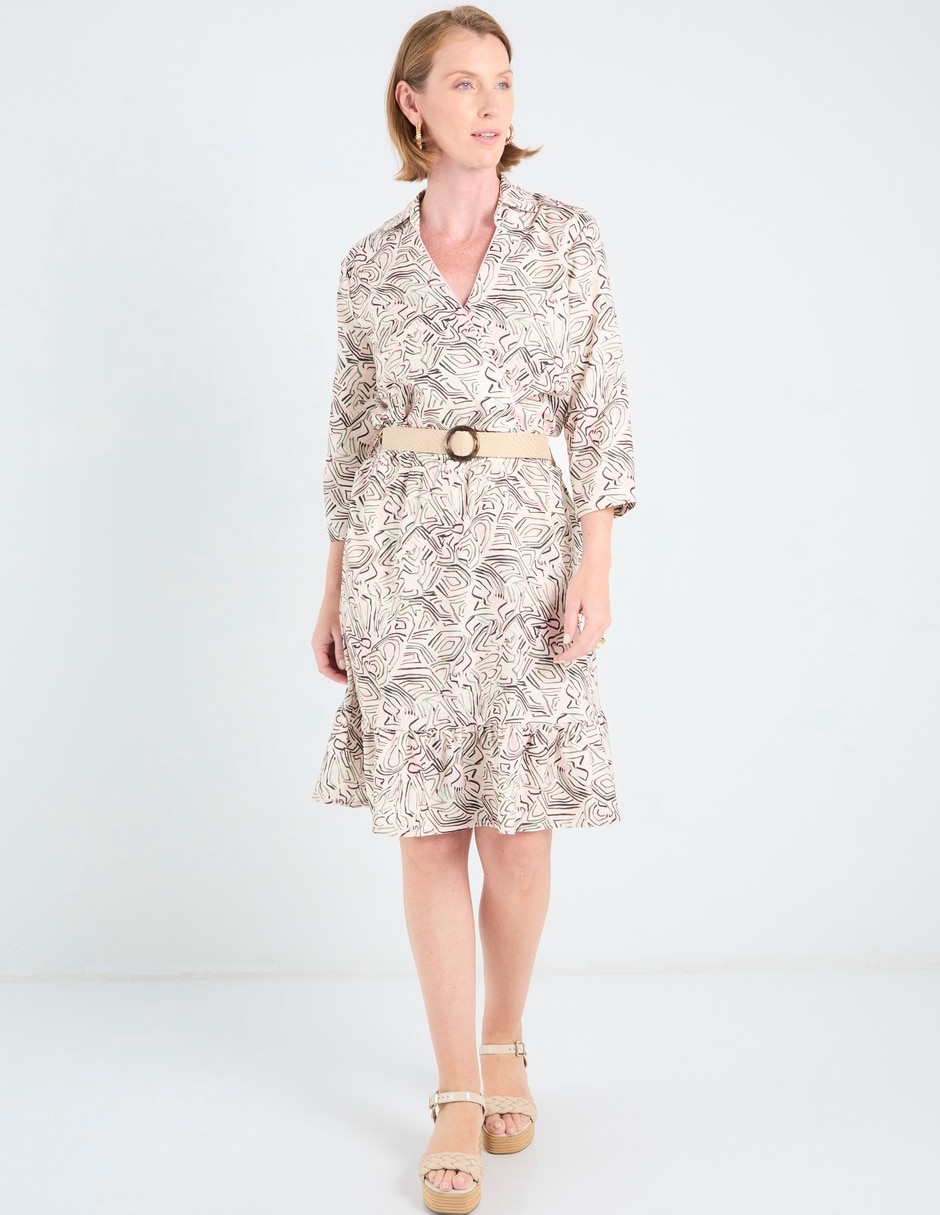 Vestido 3/4 casual delirium para mujer