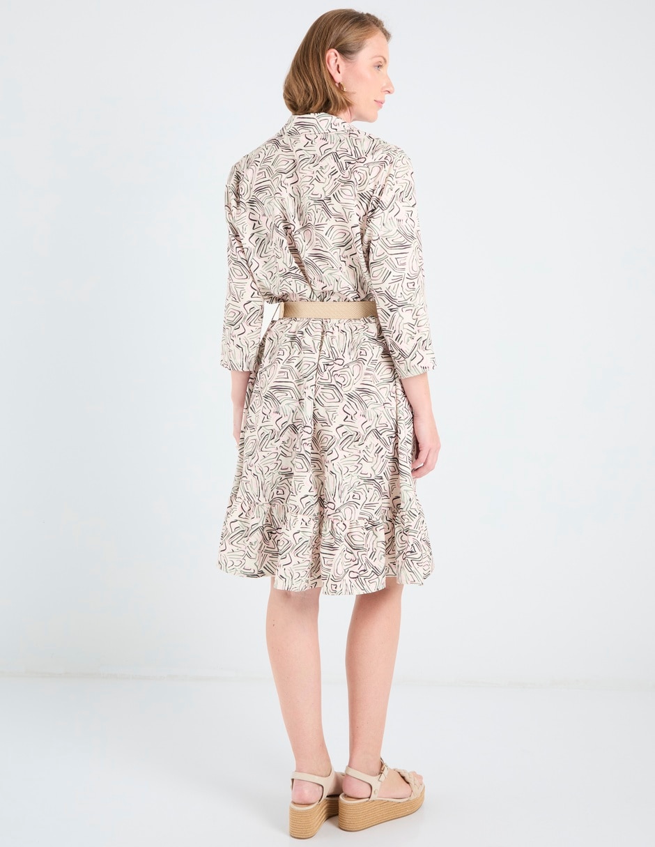 Vestido 3/4 casual delirium para mujer