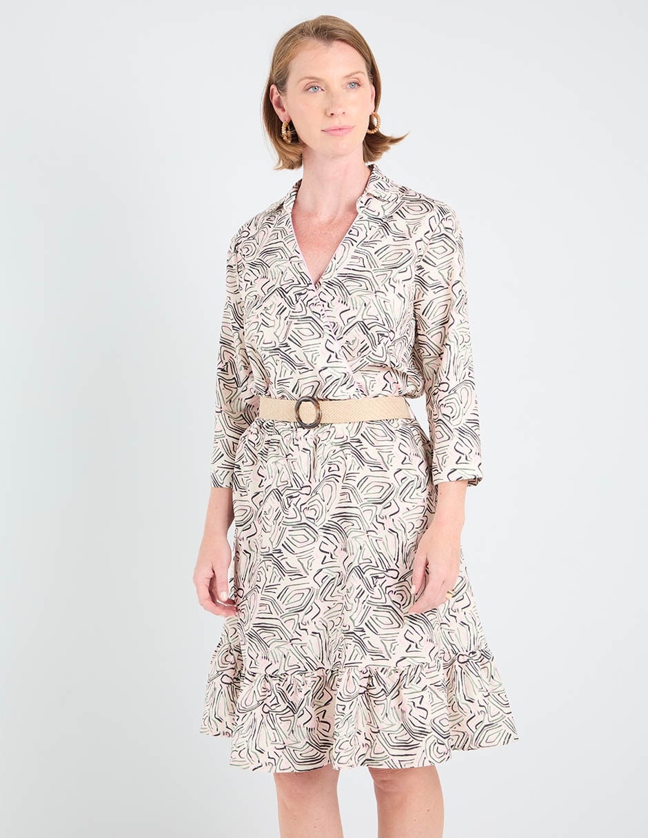 Vestido 3/4 casual delirium para mujer