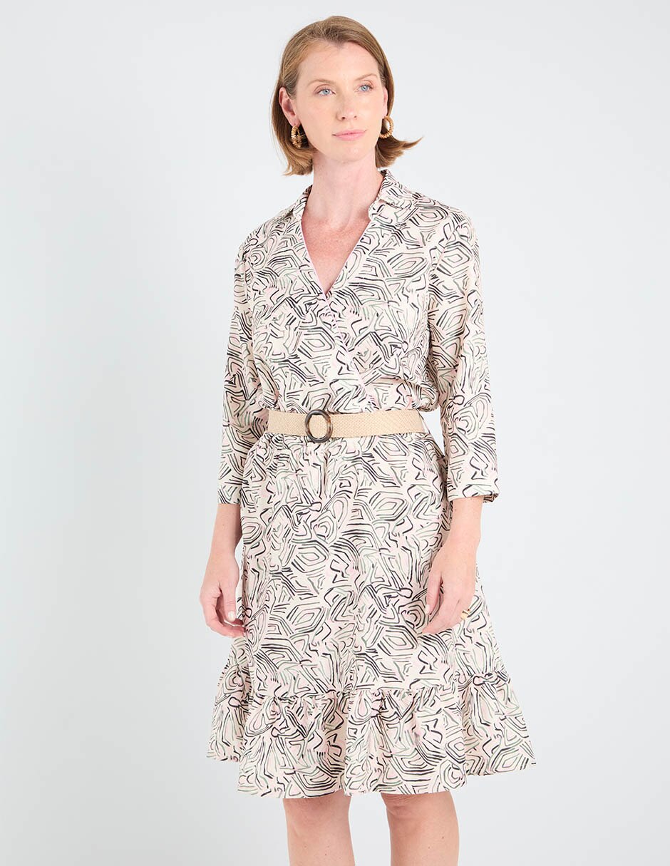 Vestido 3/4 casual para mujer