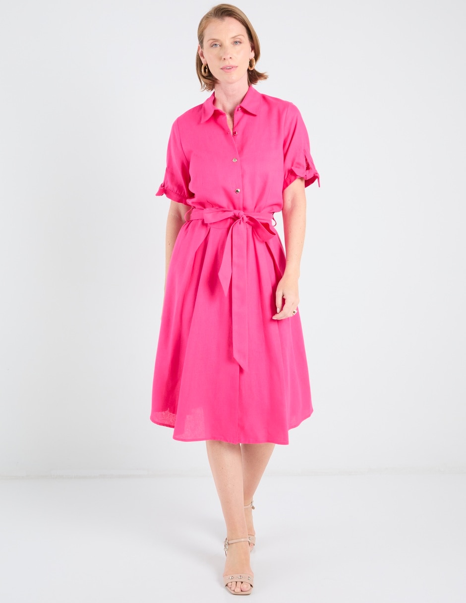 Vestido manga regular para mujer