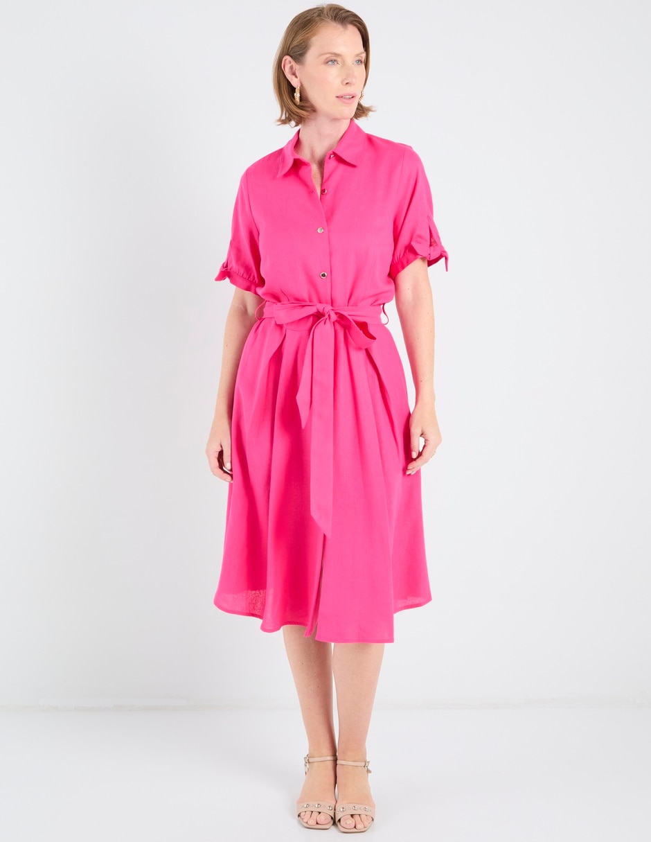 Vestido manga regular para mujer 5