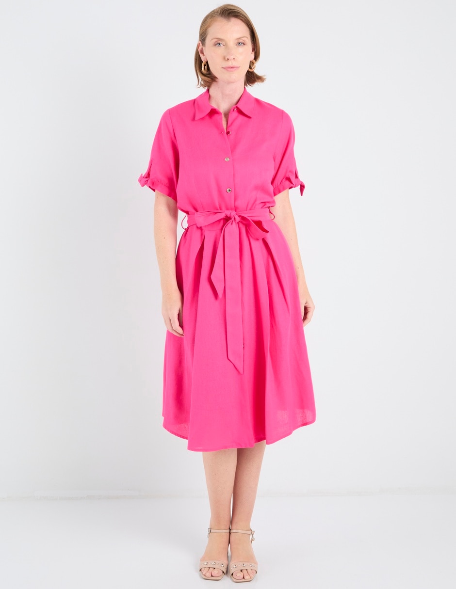 Vestido manga regular para mujer 2