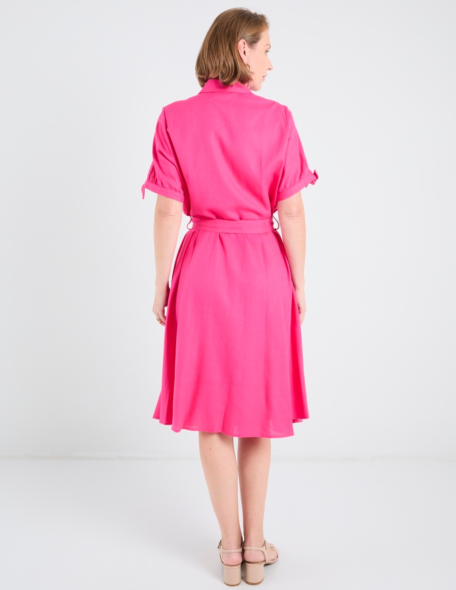 Vestido manga regular para mujer 3