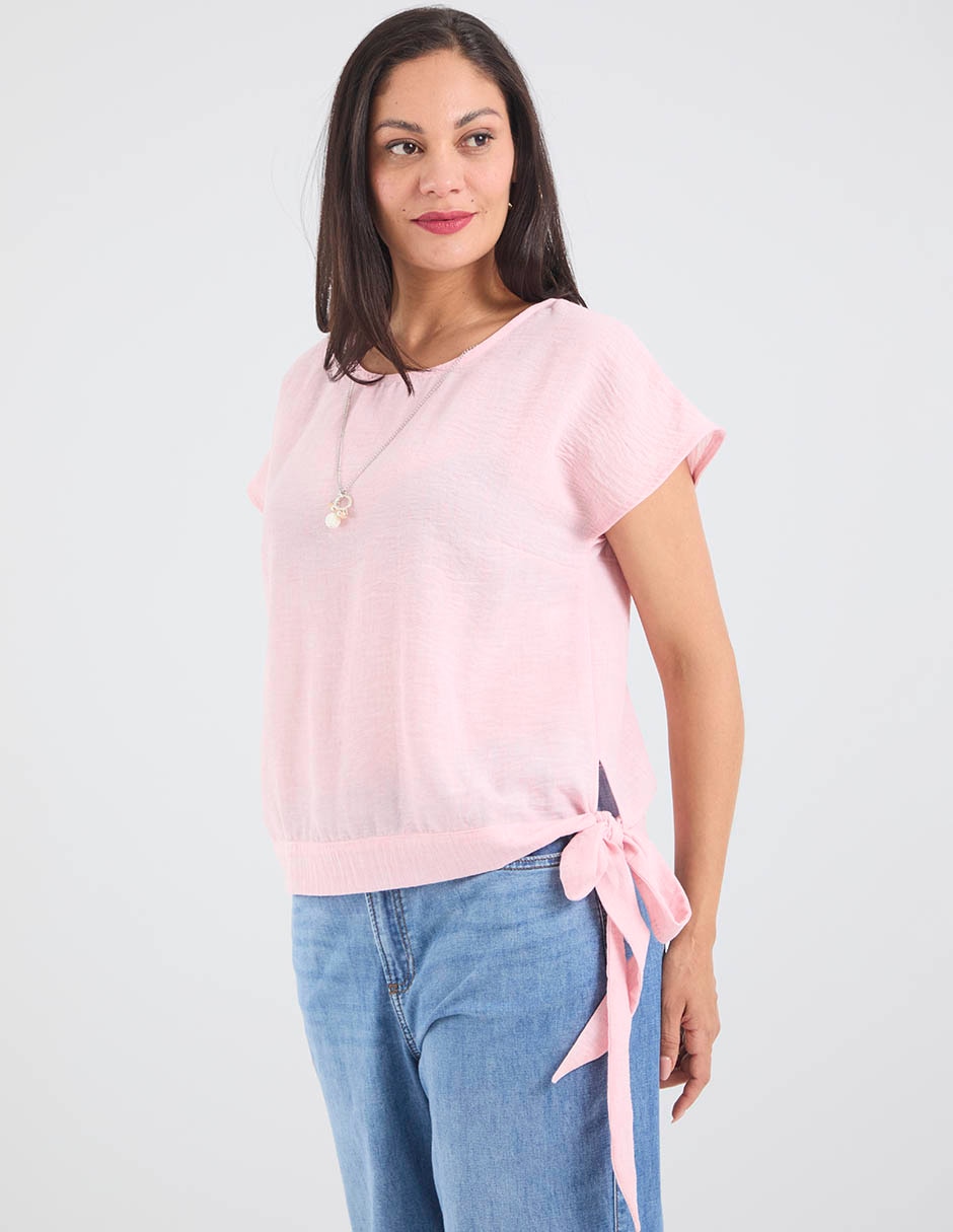Blusa manga corta para mujer