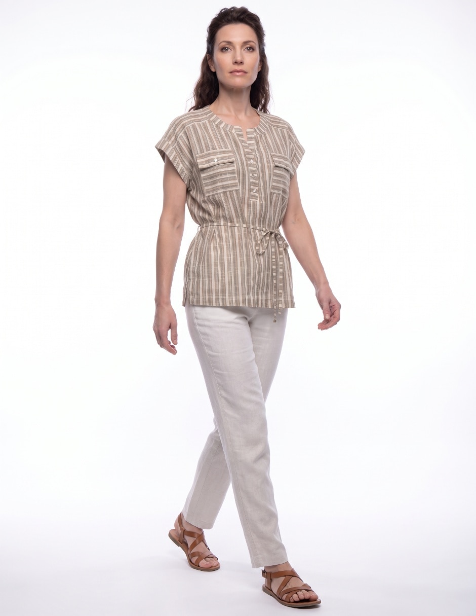 Blusa manga corta para mujer 5