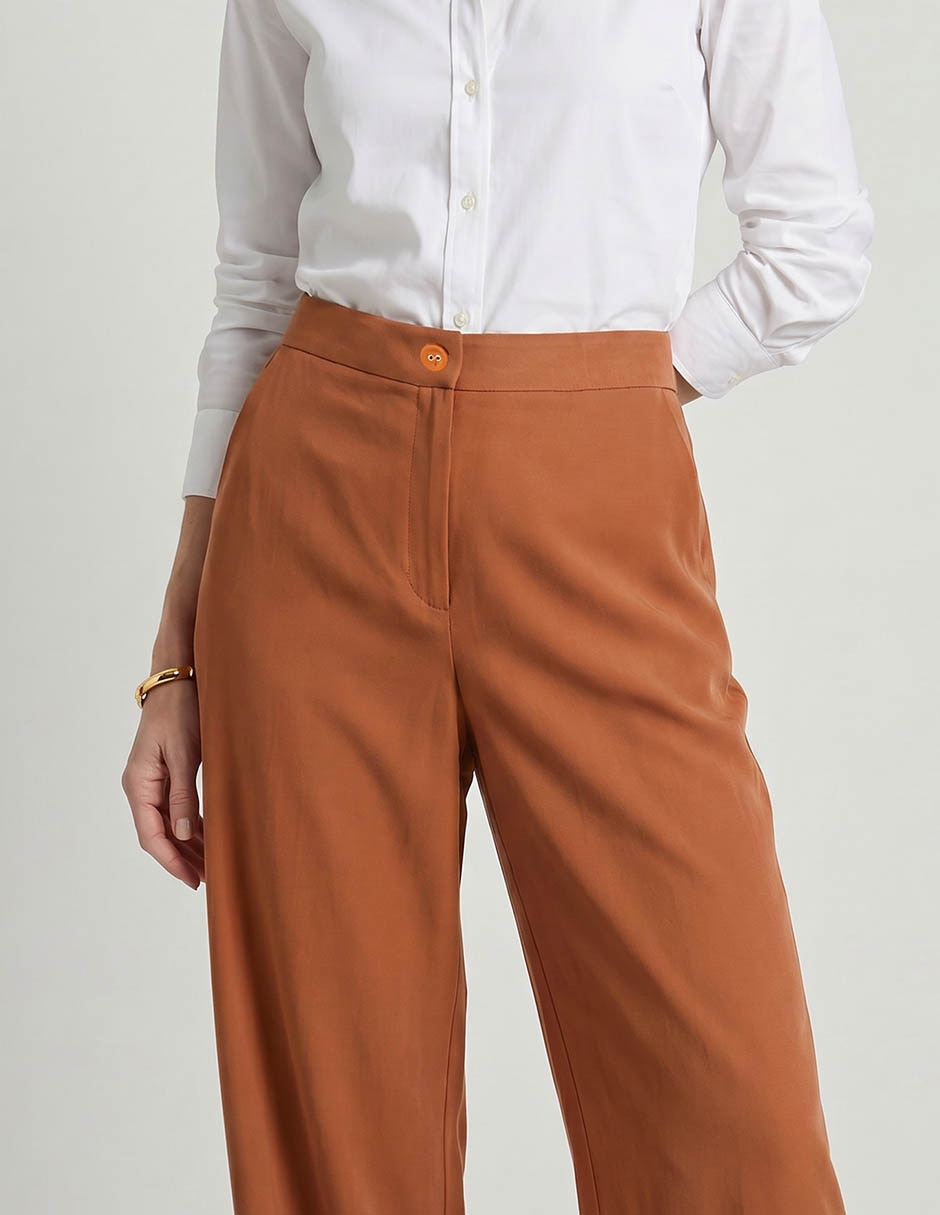 Pantalón de vestir wide leg para mujer 2