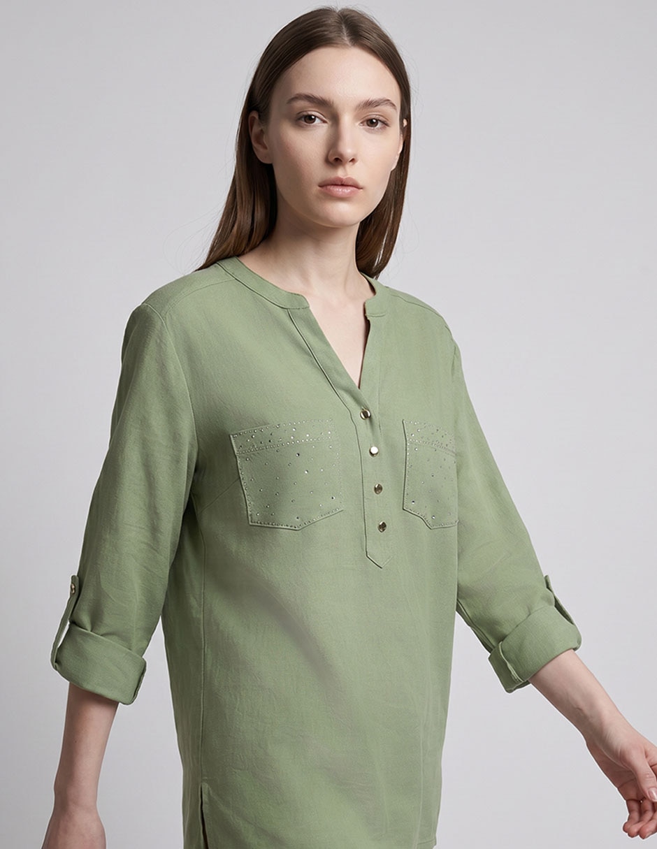 Blusa delirium manga 3/4 para mujer