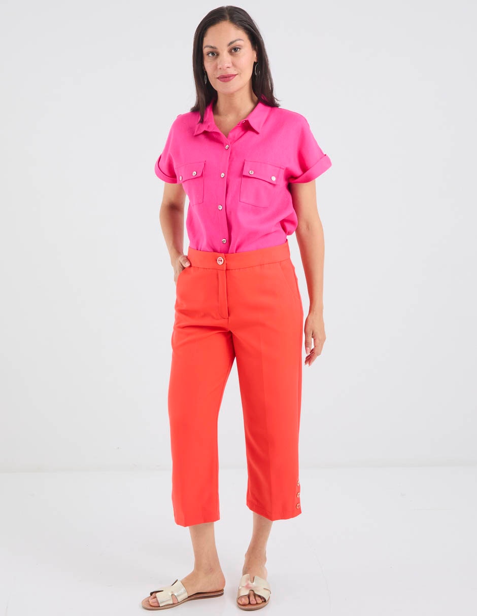 Pantalón capri delirium straight para mujer