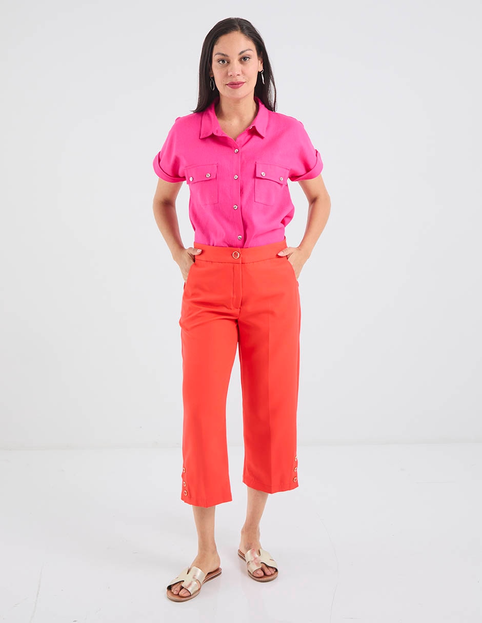 Pantalón capri delirium straight para mujer