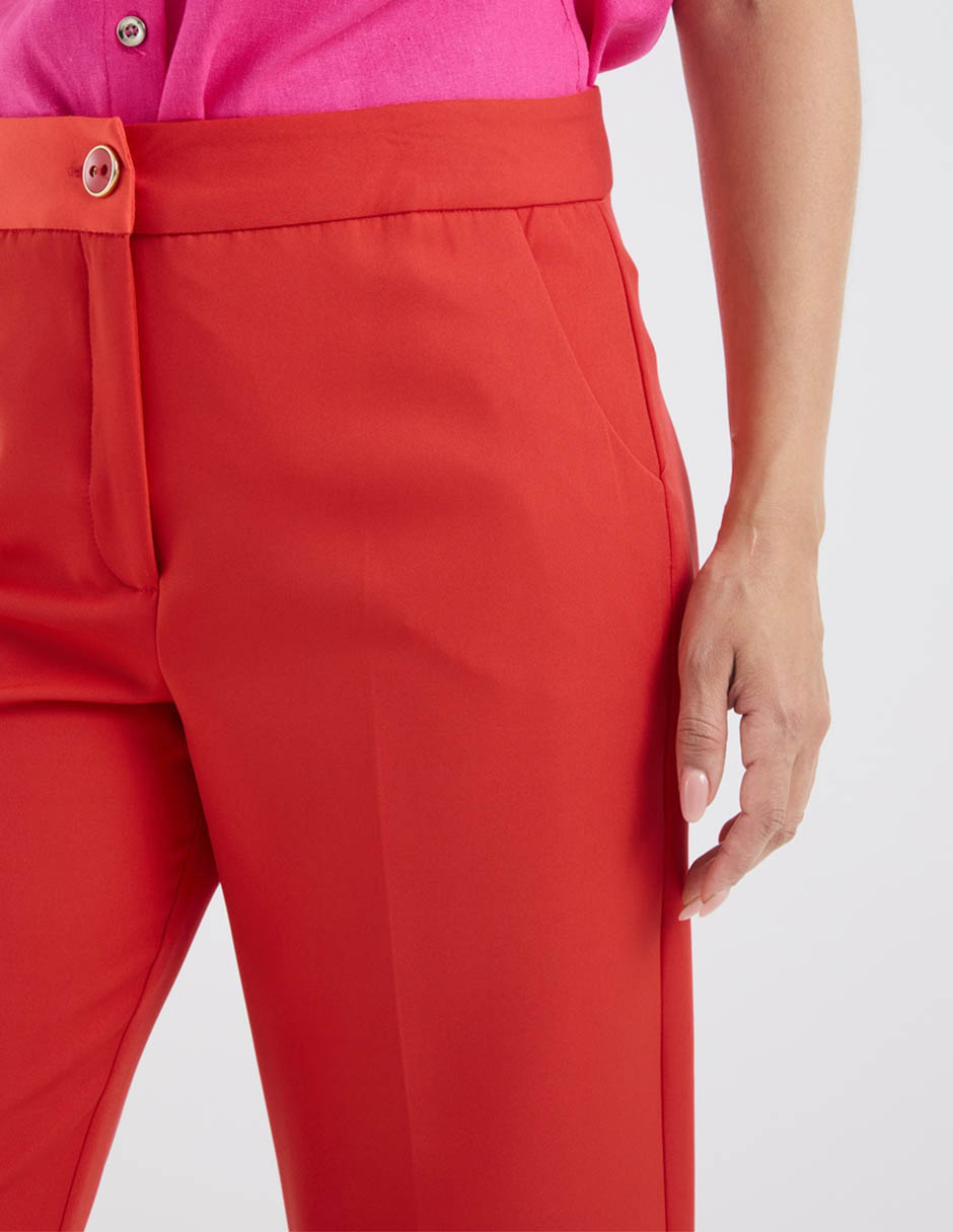 Pantalón capri delirium straight para mujer