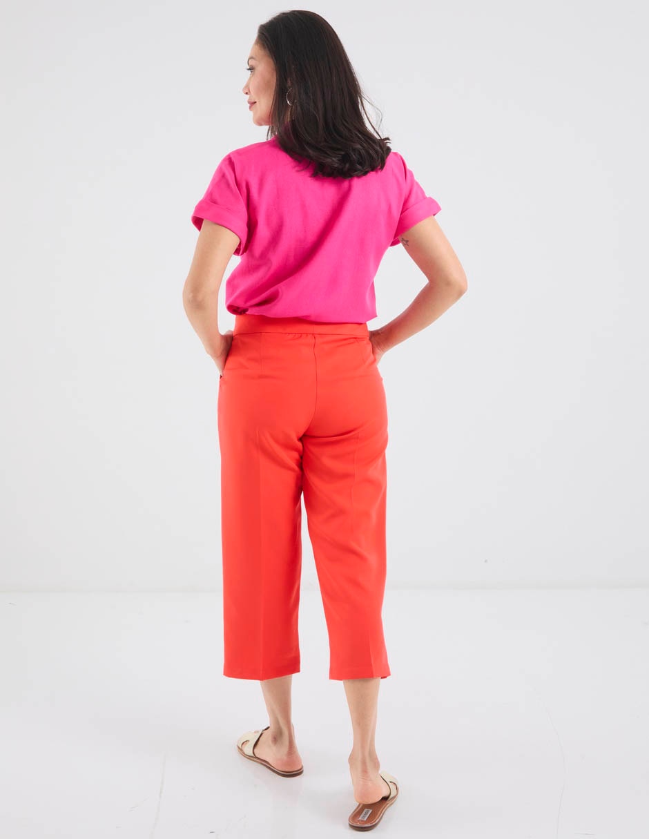Pantalón capri delirium straight para mujer