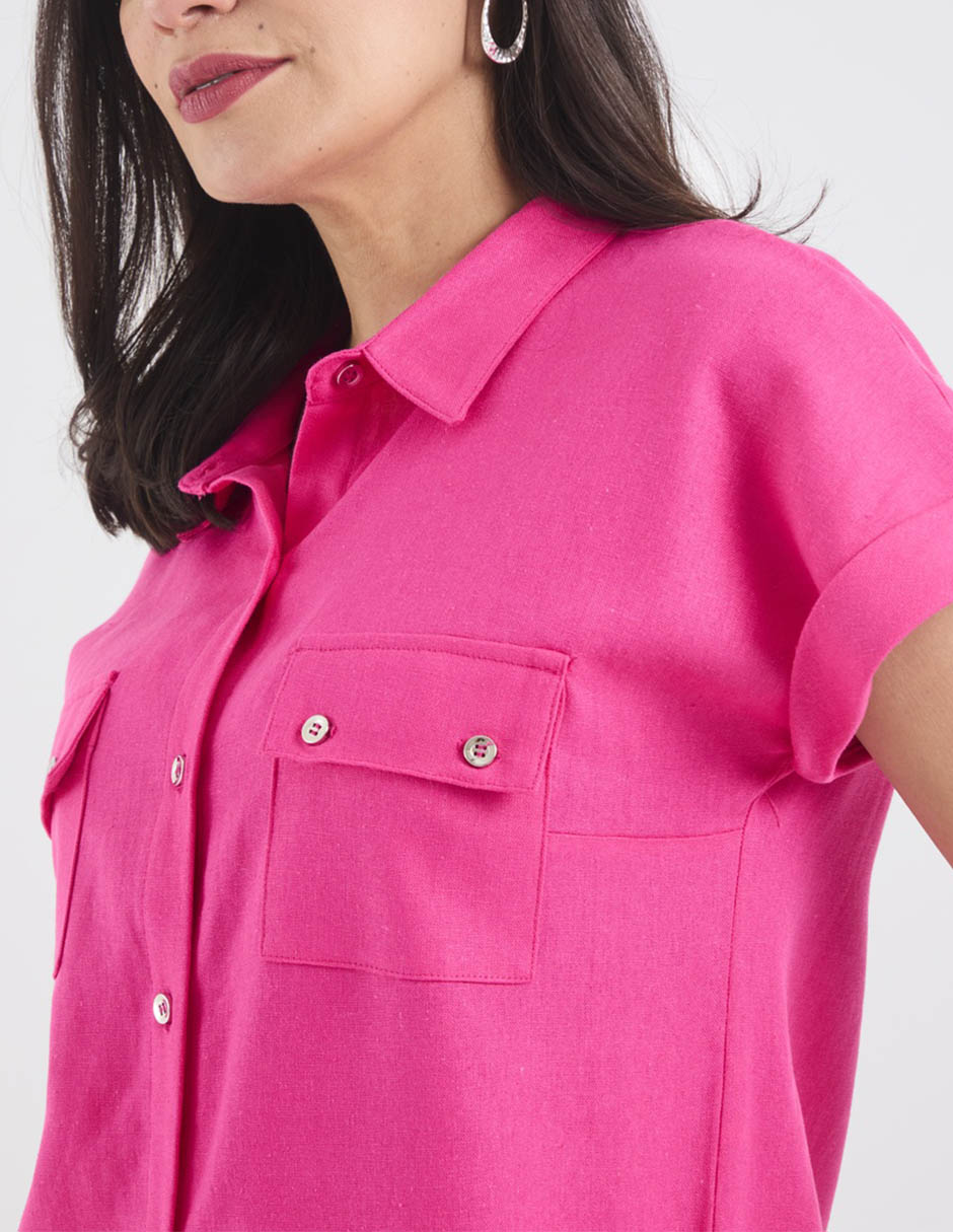 Blusa manga corta para mujer 5