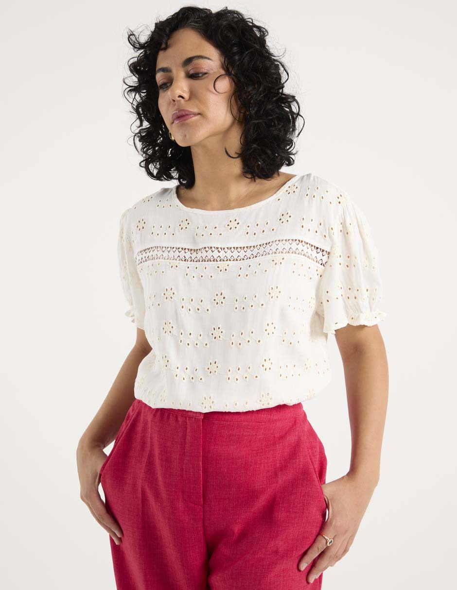 Blusa manga corta para mujer 2