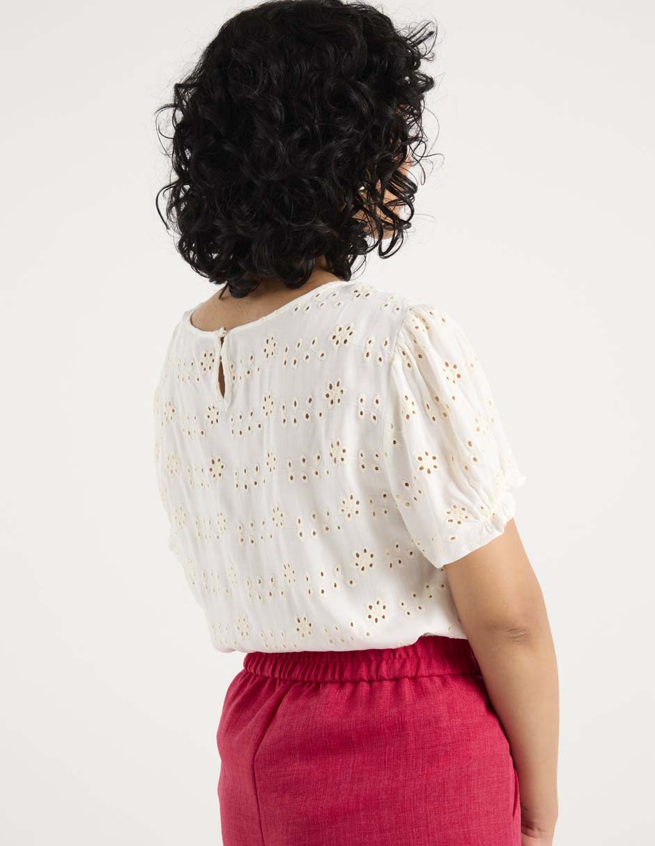 Blusa manga corta para mujer 6