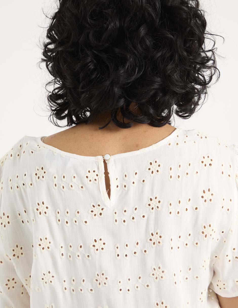 Blusa manga corta para mujer