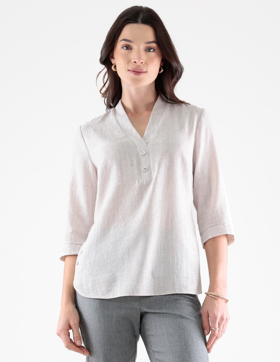 Blusa manga 3/4 para mujer