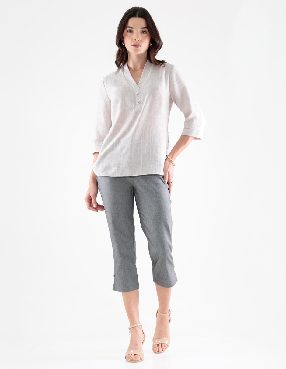 Blusa manga 3/4 para mujer 4