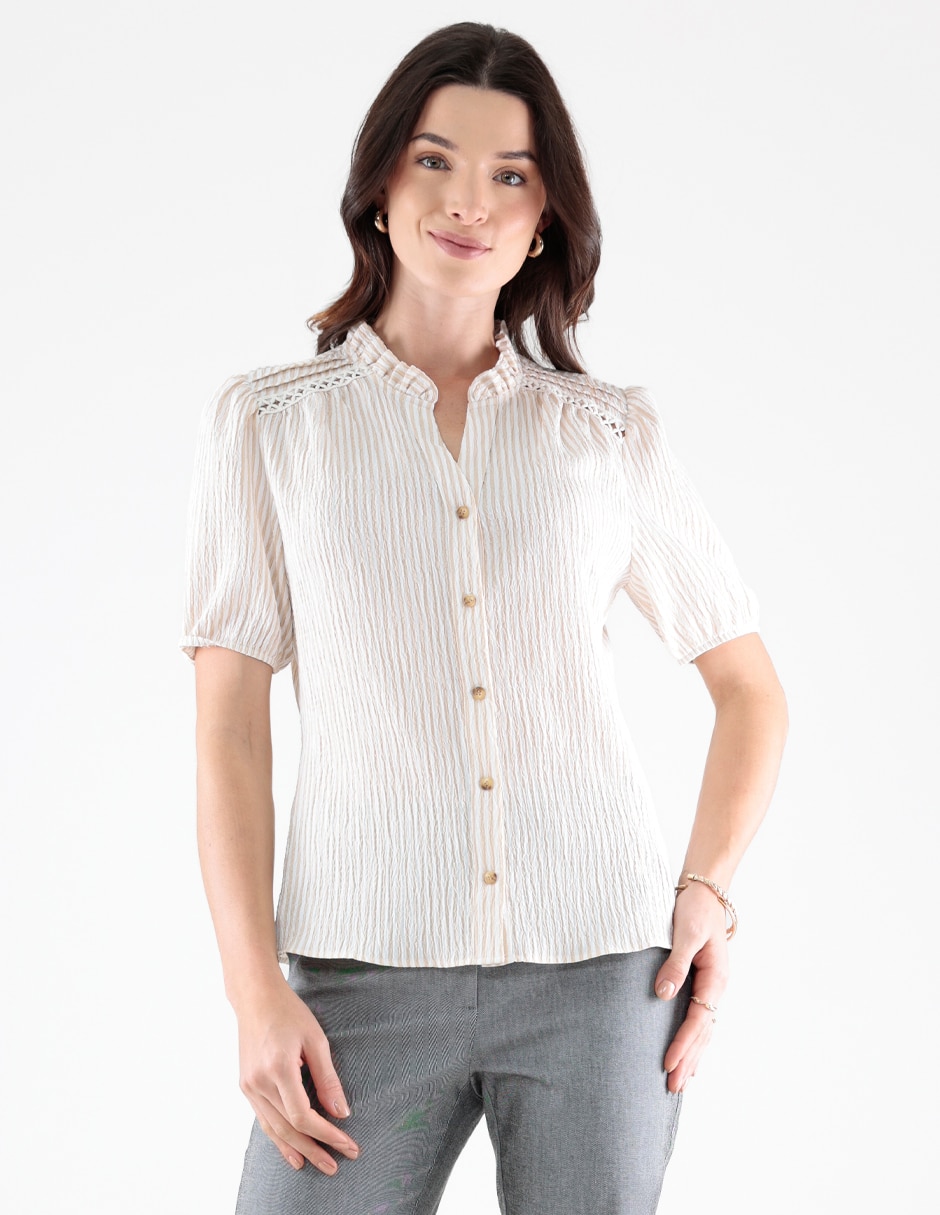 Blusa manga al codo para mujer Blusa manga al codo para mujer