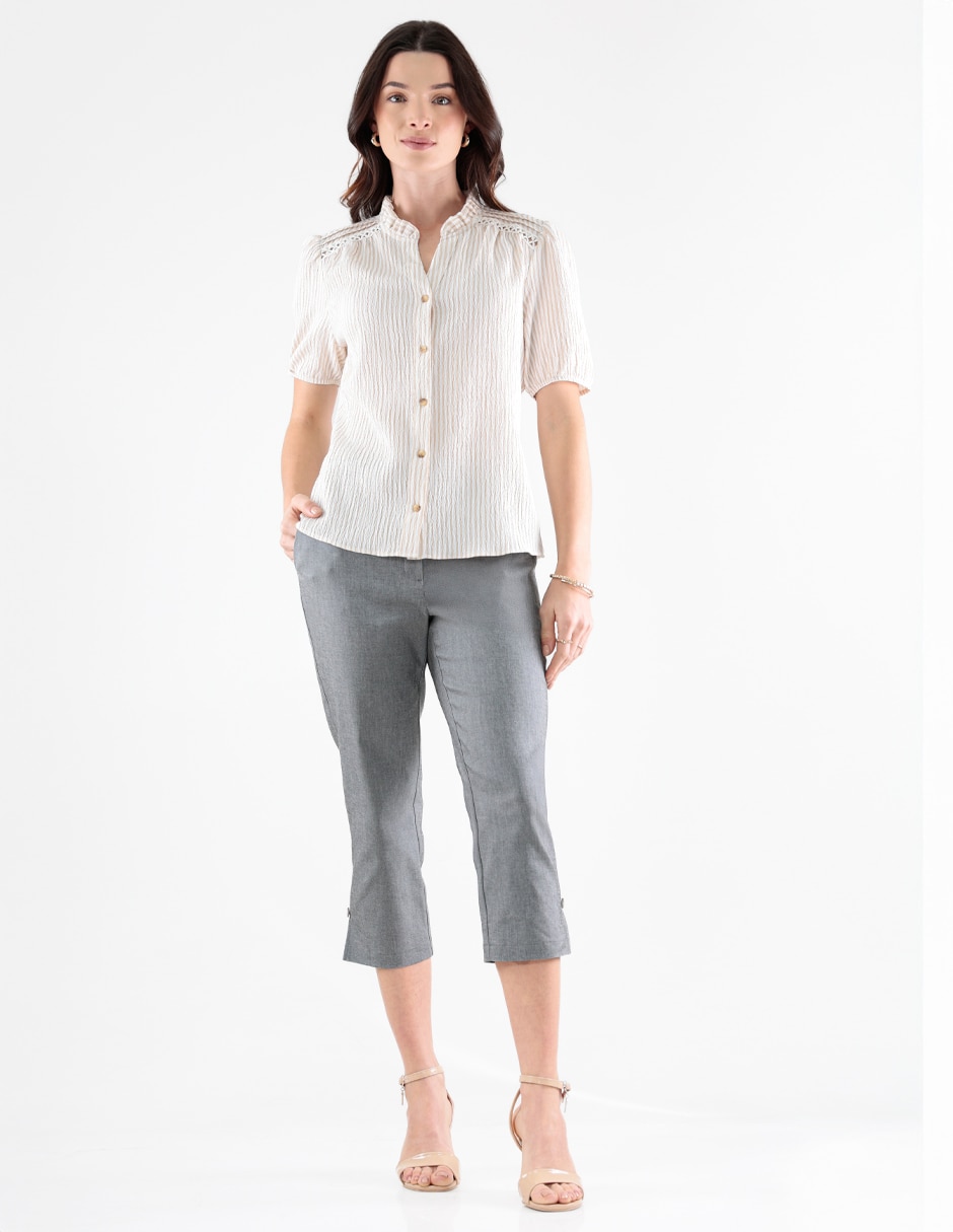 Blusa trinity manga al codo para mujer