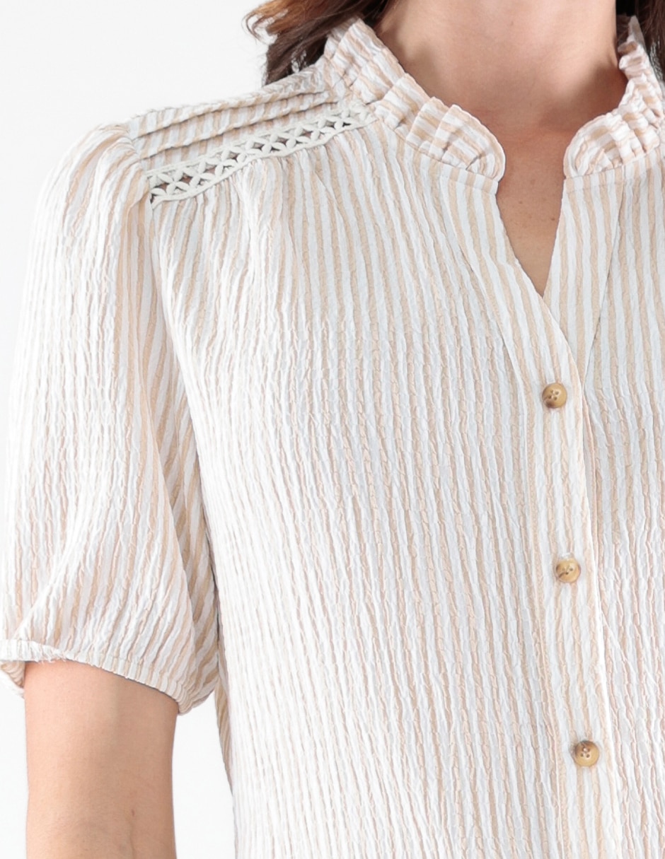 Blusa trinity manga al codo para mujer