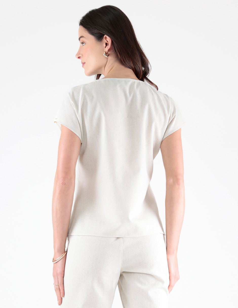 Blusa manga corta para mujer 2