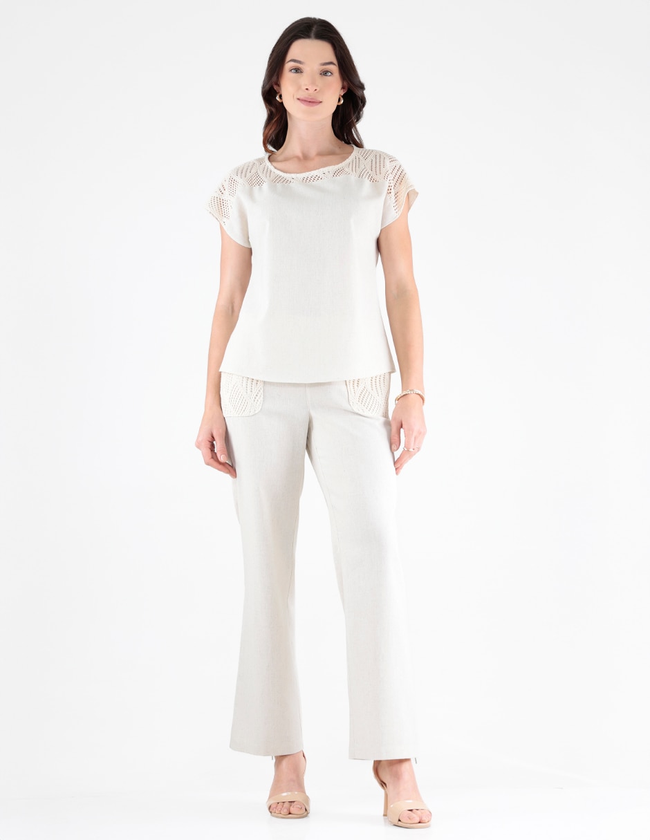 Blusa manga corta para mujer 3