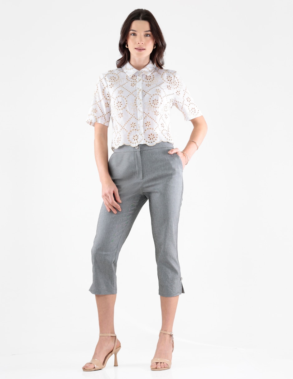 Blusa manga corta para mujer 3