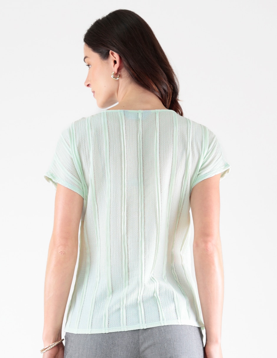 Blusa manga corta para mujer 2