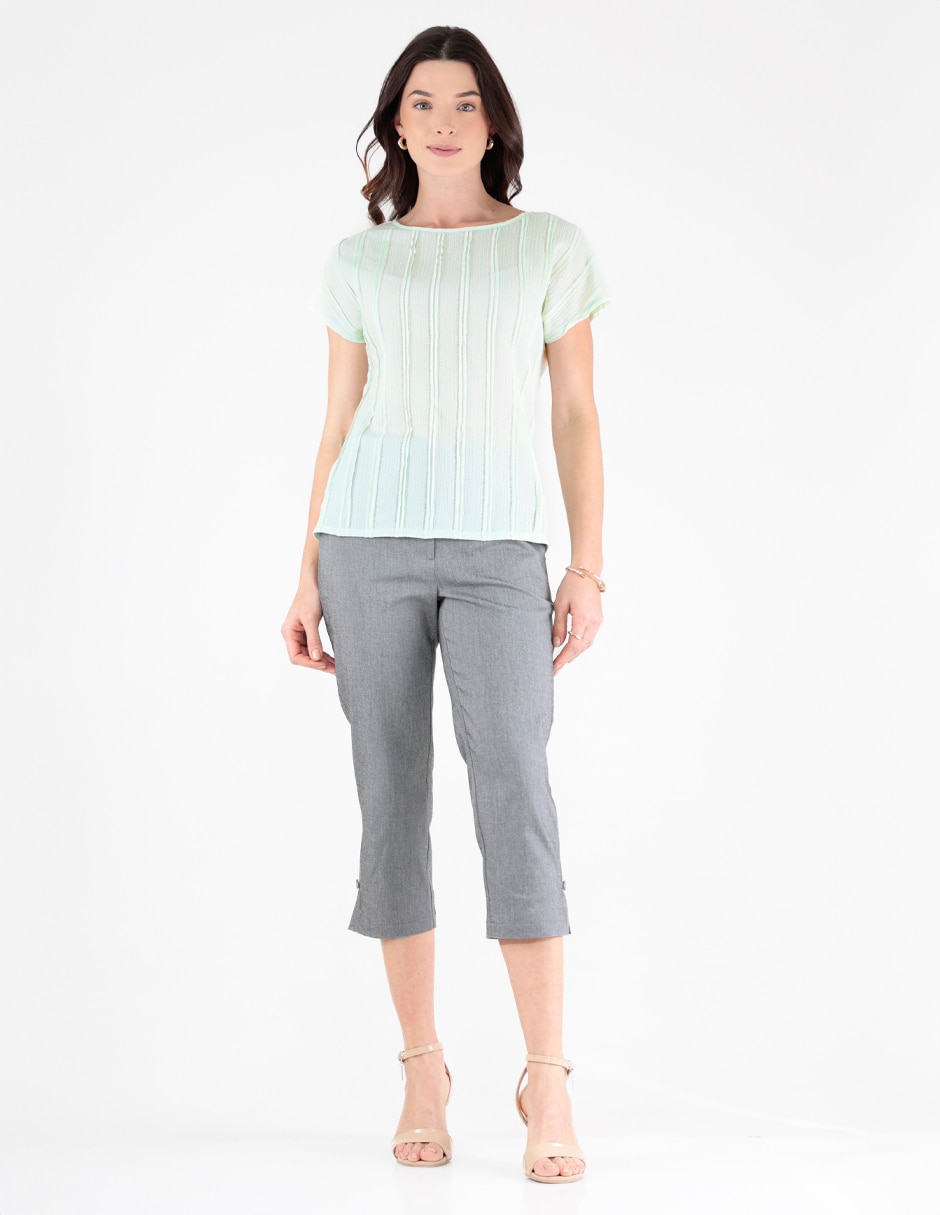 Blusa manga corta para mujer 3