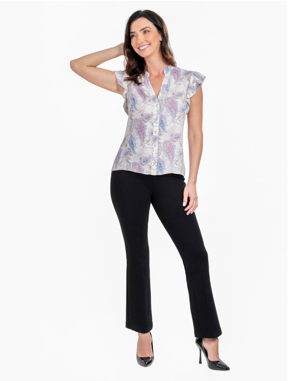 Blusa sin familia "manga" corta "para mujer" 2