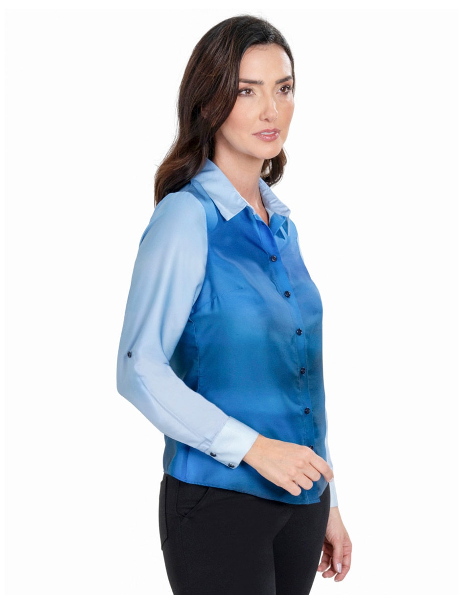 Blusa manga larga para mujer