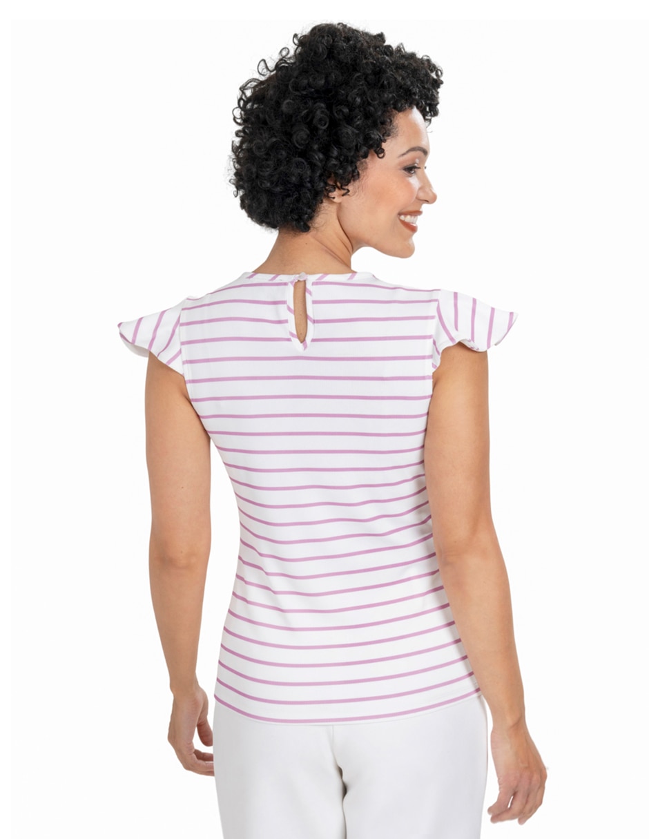 Blusa Atelier Petite manga corta para mujer