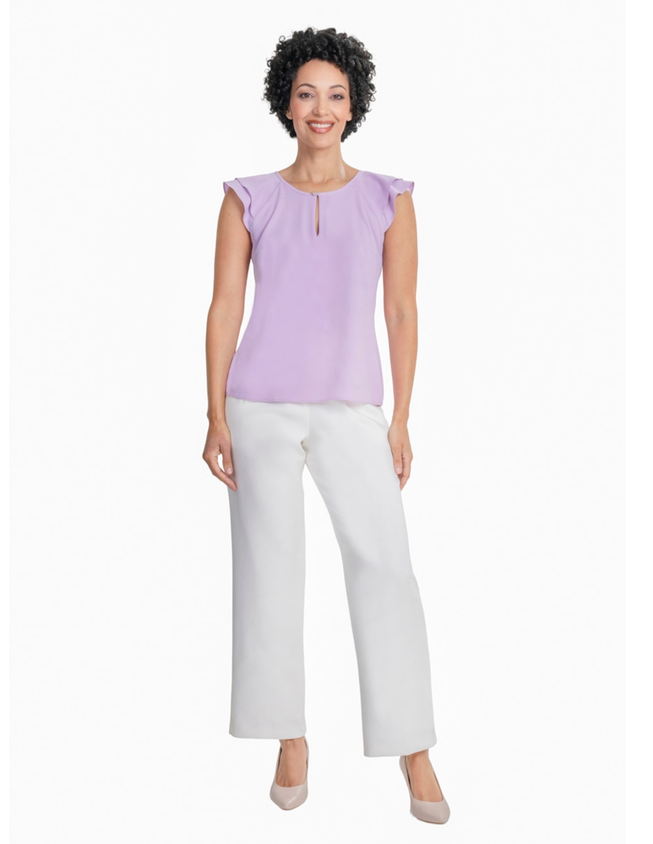 Blusa sin familia "manga" corta "para mujer" 2