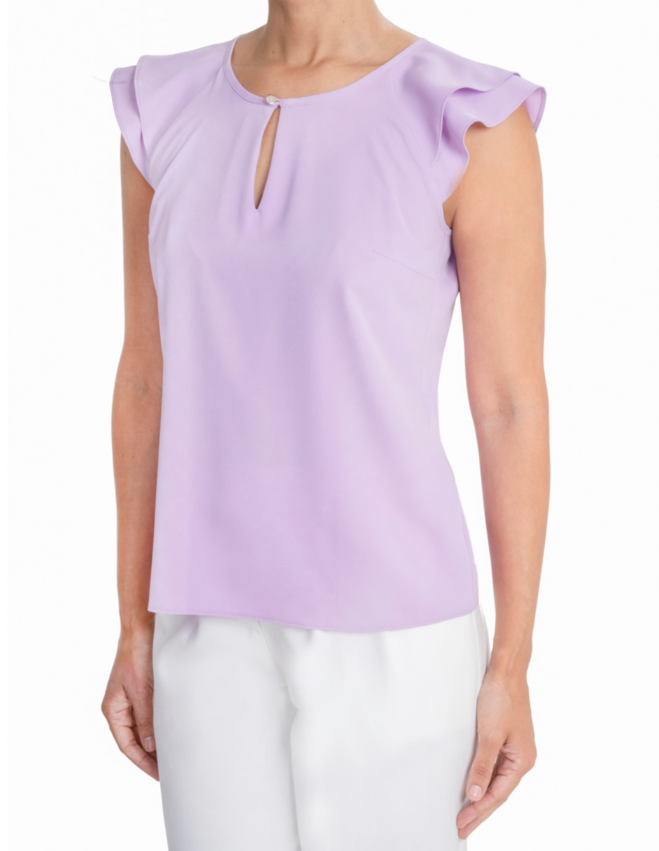 Blusa sin familia "manga" corta "para mujer" 3