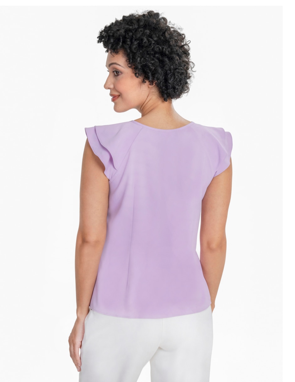 Blusa sin familia "manga" corta "para mujer" 4