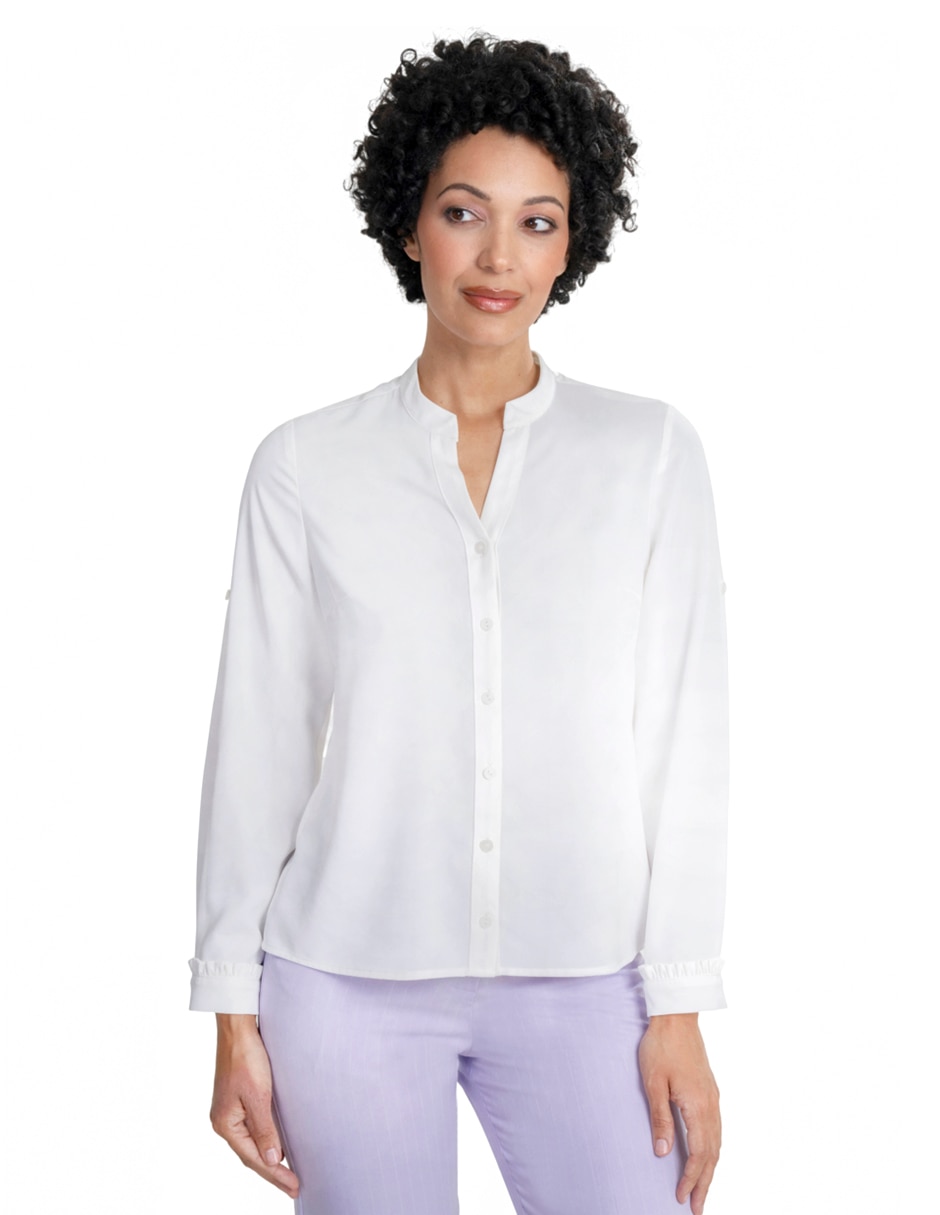 Blusa manga larga para mujer