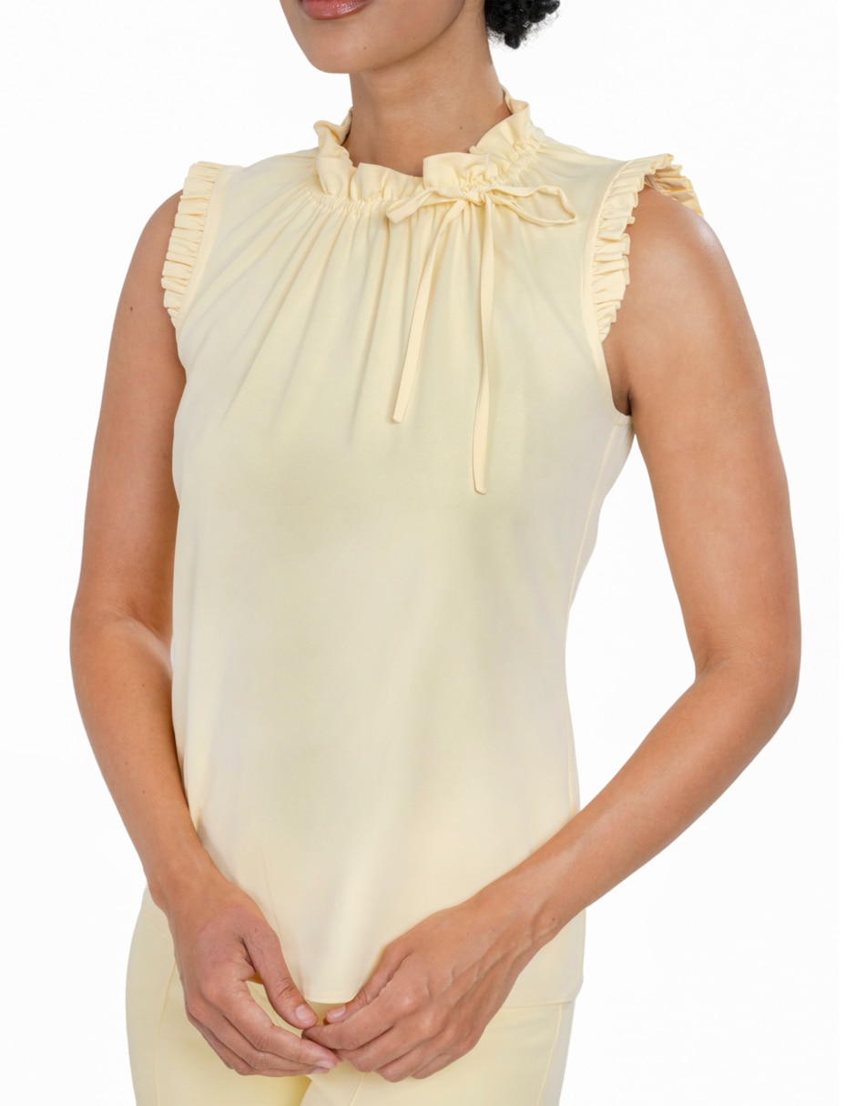Blusa sin familia "manga" sin manga "para mujer" 3