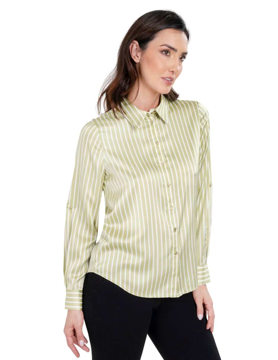 Blusa camisera sin familia 'manga' larga 'para mujer'